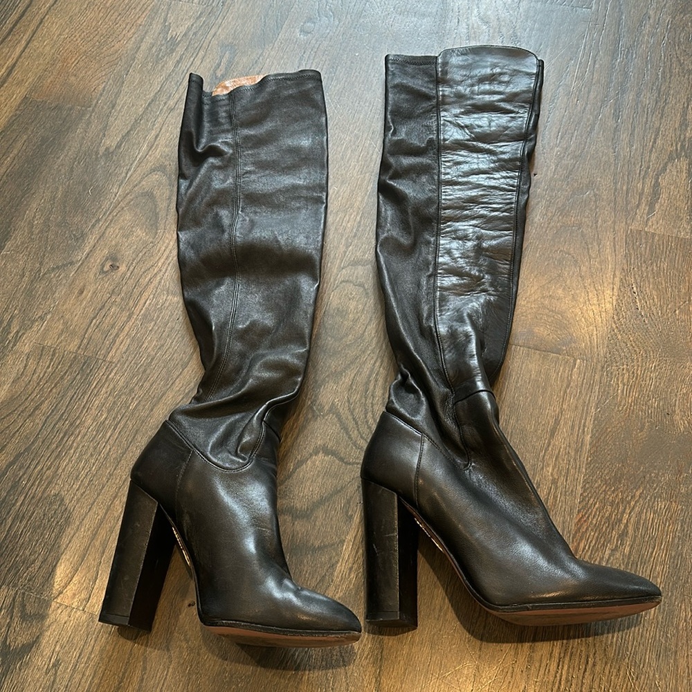 Aquazzura black over the knee boot, size 37